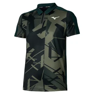 Koszulka męska Mizuno Daybreakers Shadow SS Polo M Black Grape Leaf XL - Koszulki sportowe męskie - miniaturka - grafika 1