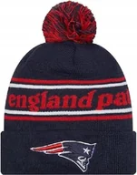 Czapki damskie - NEW ERA NEW ENGLAND PATRIOTS NFL CZAPKA ZIMOWA Z POMPONEM NOWA ONE SIZE - miniaturka - grafika 1