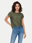 Bluzki damskie - ONLY Bluzka Smilla 15231005 Zielony Regular Fit - miniaturka - grafika 1