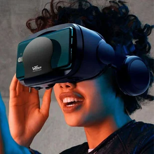 Alogy VR VRG PRO 3D wirtualna rzeczywistość na telefon 5-7 cali ze słuchawkami Czarne - Okulary VR - miniaturka - grafika 13