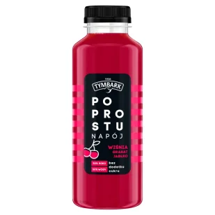Tymbark Po Prostu napój wiśnia granat jabłko 400 ml - Soki i napoje niegazowane - miniaturka - grafika 1
