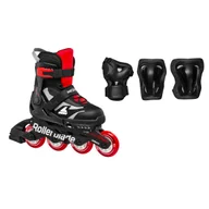Rolki - Rolki dziecięce Rollerblade Microblade Combo Black/Red EUR 36,5-40,5 - miniaturka - grafika 1