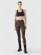 Legginsy - Damskie legginsy z nadrukiem 4F 4FWAW24TTIGF193 - multikolor - miniaturka - grafika 1