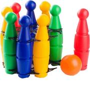 Zabawki i gry sportowe - Teddies Kręgle plastikowe 9 szt. 50000113 - miniaturka - grafika 1