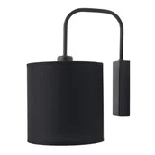 Lampy ścienne - Kinkiet ścienny Lamego 4043 Shilo minimalistyczny abażur czarny - miniaturka - grafika 1