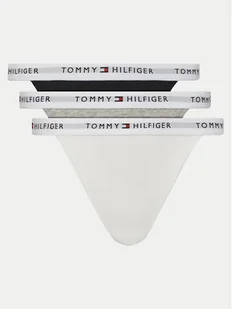 Tommy Hilfiger Komplet 3 par stringów UW0UW05757 Kolorowy - Majtki damskie - miniaturka - grafika 1