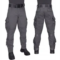 Spodnie męskie - Dominator Urban Combat Spodnie Wojskowe Bojówki 124L Szare S - miniaturka - grafika 1
