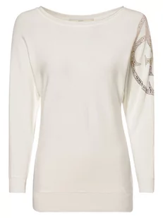GUESS - Sweter damski, biały - Swetry damskie - miniaturka - grafika 1