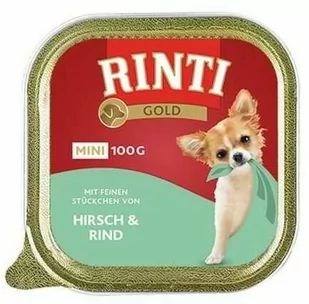 Rinti Gold Mini Jeleń i wołowina 100g - Mokra karma dla psów - miniaturka - grafika 1