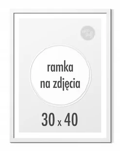 Ramka na zdjęcia 30x40 cm Ramki foto 40x30 biała - Ramki na zdjęcia - miniaturka - grafika 1