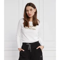 Bluzki damskie - Armani Exchange Bluzka | Regular Fit - miniaturka - grafika 1