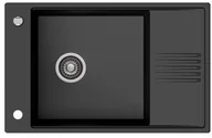 Zlewozmywaki - Kernau Zlewozmywak granitowy KGS D 6078 Deep Black - miniaturka - grafika 1