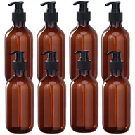 Pozostałe akcesoria kosmetyczne - TEMU Zestaw 8 wysokiej jakości butelek do swoich potrzeb, dostępnych w rozmiarach 300 ml i 500 ml. Te zielone i pomarańczowe dozowniki z pompką z - miniaturka - grafika 1