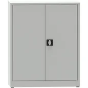 Pozostałe wyposażenie warsztatu - PARTNER B2B Warsztatowa szafa półkowa na narzędzia KOVONA JUMBO, 2 półki, spawana, 950 x 500 x 1150 mm, szara 178644 - miniaturka - grafika 1