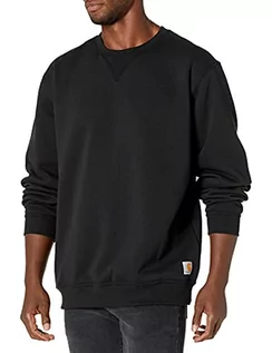 Bluzy męskie - Carhartt Męska bluza z okrągłym dekoltem o luźnym kroju, czarny, XXL - grafika 1