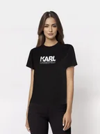 Koszulki i topy damskie - Karl Lagerfeld t-shirt czarny [rozmiar S] - miniaturka - grafika 1