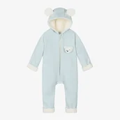 Kombinezony dla dzieci - Kombinezon przejściowy DIAZ z uszkami misia błękit - miniaturka - grafika 1