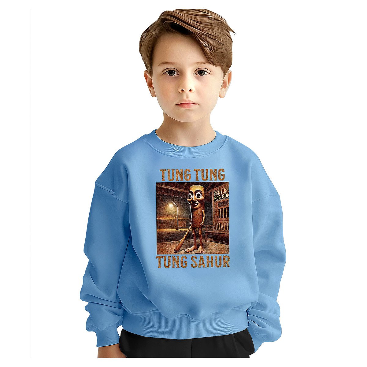 BLUZA DZIECIĘCA ITALIAN BRAINROT TUNG SAHUR 134-140 DLA CHŁOPCA DZIEWCZYNKI