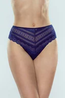 Komplety bielizny - Figi damskie brazyliany półkryjące Hariet Eldar granatowe  XL - miniaturka - grafika 1