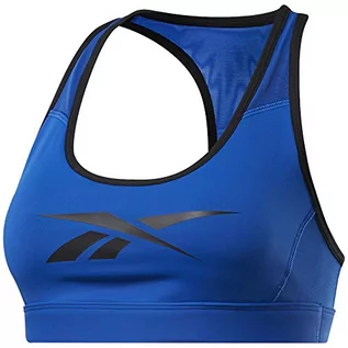 Biustonosze - Reebok Damski sportowy biustonosz S Hero Racer Pad Bra-Read niebieski Humblu (niebieski) xxs FK5314 - grafika 1