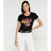 Koszulki i topy damskie - GUESS T-shirt ROSES | Regular Fit - miniaturka - grafika 1