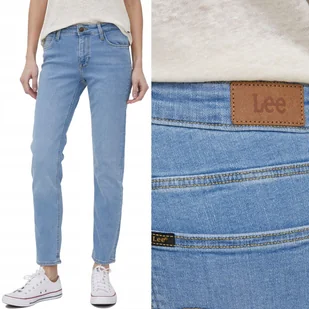 Lee ELLY SLIM STRAIGHT Mid Charly PROSTE W27 L33 - Spodnie damskie - miniaturka - grafika 1