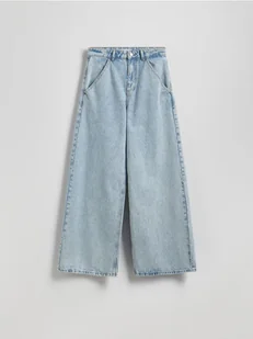 Reserved - Jeansy wide leg - niebieski - Spodnie damskie - miniaturka - grafika 1