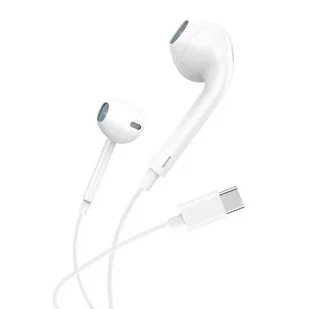 Foneng T15 USB-C 1.2m (białe) - Słuchawki - miniaturka - grafika 1