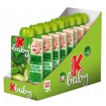 Kubuś Baby Mus po 5 miesiącu jabłko-zielony groszek-koper włoski-brokuł zgrzewka 9 x 100 g - Desery dla dzieci - miniaturka - grafika 1