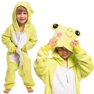 Piżama Dla Dzieci Dziecięca Kigurumi Onesie Kostium Żaba Zielona 135-145 cm - Stroje karnawałowe Piżama Dla Dzieci Dziecięca Kigurumi Onesie Kostium Żaba Zielona 135-145 cm - Stroje karnawałowe - miniaturka - grafika 1