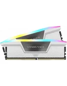 Pamięci RAM - Corsair DDR5 32GB 6200 - CL - 36 - Dual-Kit - DIMM - CMH32GX5M2B6200C36W, Vengeance RGB, Kolor: BIAŁY - miniaturka - grafika 1