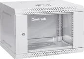 Szafy rack - Szafa wisząca RACK 19" 6U, 400mm, Netrack ECO-Line, szara, drzwi przeszklone - miniaturka - grafika 1