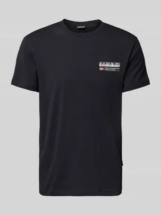 T-shirt z nadrukiem z logo model ‘KASBA’ - Koszulki męskie - miniaturka - grafika 1