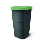Kosze na śmieci - Prosperplast Keden kosz na śmieci wheeler - zielony 110 l - miniaturka - grafika 1