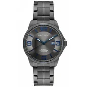 Zegarki męskie - Grafitowy męski zegarek na bransolecie PACIFIC SSMB-1108D-04 - miniaturka - grafika 1