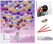 Malowanie po numerach - Zestaw do malowania po numerach, 40x50 cm, W Pastelowych Chmurach - miniaturka - grafika 1