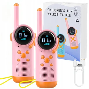 KRÓTKOFALÓWKA WALKIE TALKIE RADIOTELEFON 2x KRÓTKOFALÓWKI DUŻY ZASIĘG 3KM - Zabawki interaktywne dla dzieci - miniaturka - grafika 1