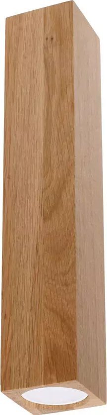Lampa sufitowa Lumes Drewniany skandynawski plafon słupek - S478-Kerbi