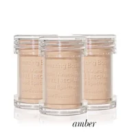 Pudry do twarzy - Jane Iredale, Amazing Base Refillable Brush, SPF 20, puder, Wkłady, Amber - miniaturka - grafika 1