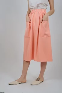 Spódnica na lato pomarańczowa - Spódnice - miniaturka - grafika 1