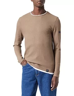 Key Largo Męska bluza Stefano Round, Brązowy (1600), 3XL - Bluzy męskie - miniaturka - grafika 1