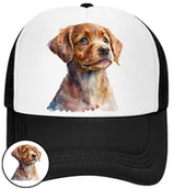 Czapki i chusty sportowe męskie - CZAPKA Z DASZKIEM PSY PIES PIESKI DLA DZIECI SIATKA CZARNA BEJSBOLÓWKA - miniaturka - grafika 1