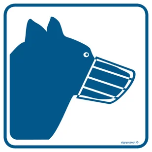 RA102 PSY WPROWADZAĆ W KAGAŃCU, FN - FOLIA SAMOPRZYLEPNA; (100X100MM) - Systemy ekspozycyjne i znaki informacyjne - miniaturka - grafika 1