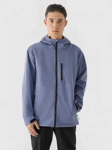 Męska kurtka softshell 4F 4FRAW24TSOFM397 - niebieska - Kurtki męskie - miniaturka - grafika 1