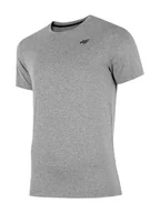 Koszulki sportowe męskie - 4F T-shirt funkcyjny w kolorze szarym - miniaturka - grafika 1