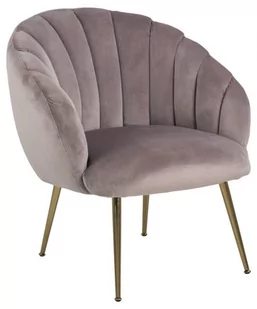 D2.Design Fotel Daniella Dusty Rose złote nogi 206217 - Fotele - miniaturka - grafika 1