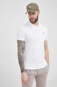 Koszulki męskie - Lacoste polo bawełniane DH2050. kolor biały gładki - miniaturka - grafika 1