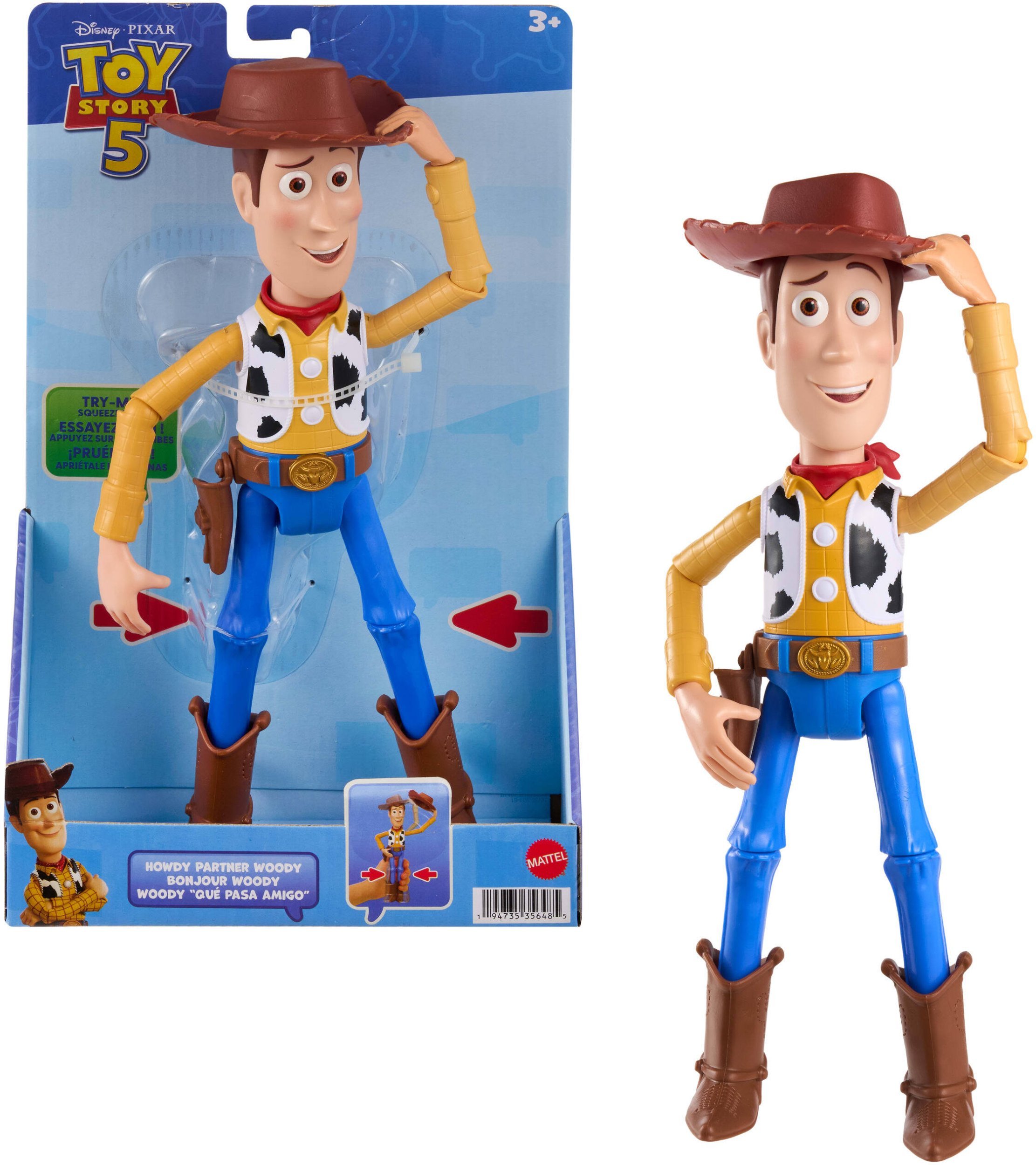 Figurka Mattel Disney Toy Story 5 Chudy z funkcją zdejmowania kapelusza 31 cm JKV38