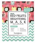 Maseczki do twarzy - Huangjisoo Red Fruits Rozjaśniająco-Rozświetlająca Maska Do Twarzy W Płachcie Czerwone Owoce, Jabłko i Acerola - miniaturka - grafika 1