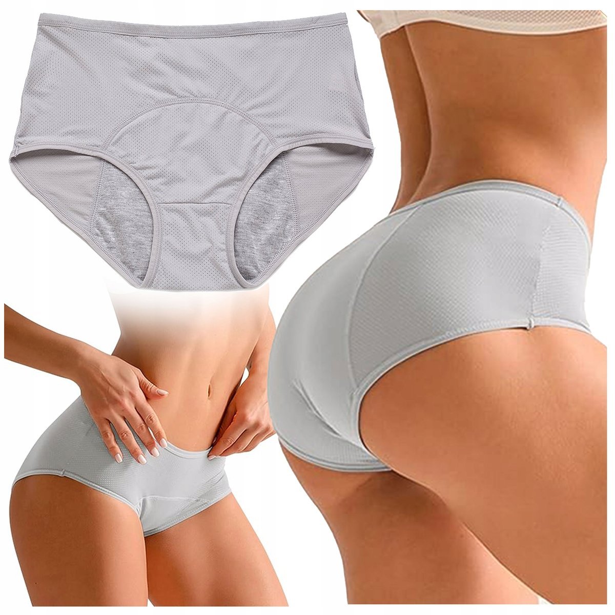 MAJTKI MENSTRUACYJNE Nieprzeciekające na Okres FIGI CHŁONNE DLA KOBIET S